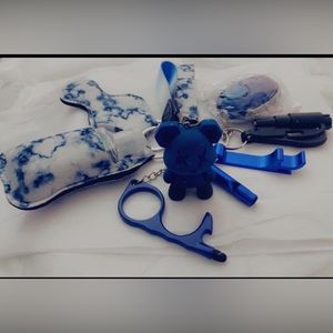 Chameleon Blue Bear Keychain
